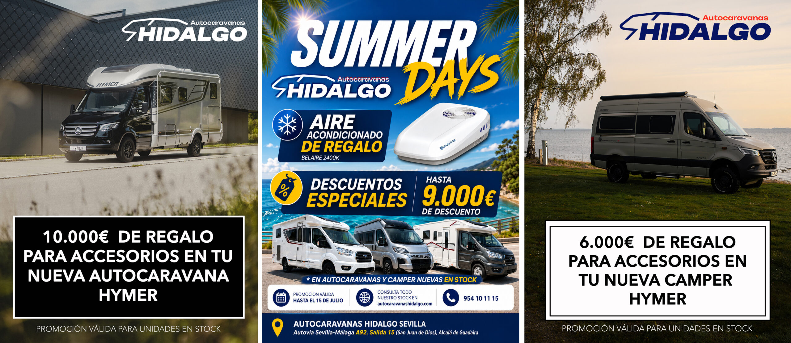 Promo verano Summer Days en Autocaravanas Hidalgo
